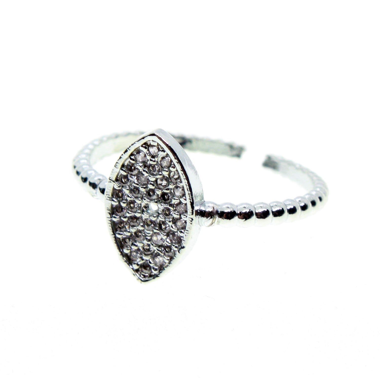 Toptan Gümüş Renk Mekik Motif Zirkon Yüzük Ayarlabilir Her Parmağa Olur - 1507 4 Toptan Gümüş Renk Mekik Motif Zirkon Yüzük Ayarlabilir Her Parmağa Olur - 1507 - Görsel 2