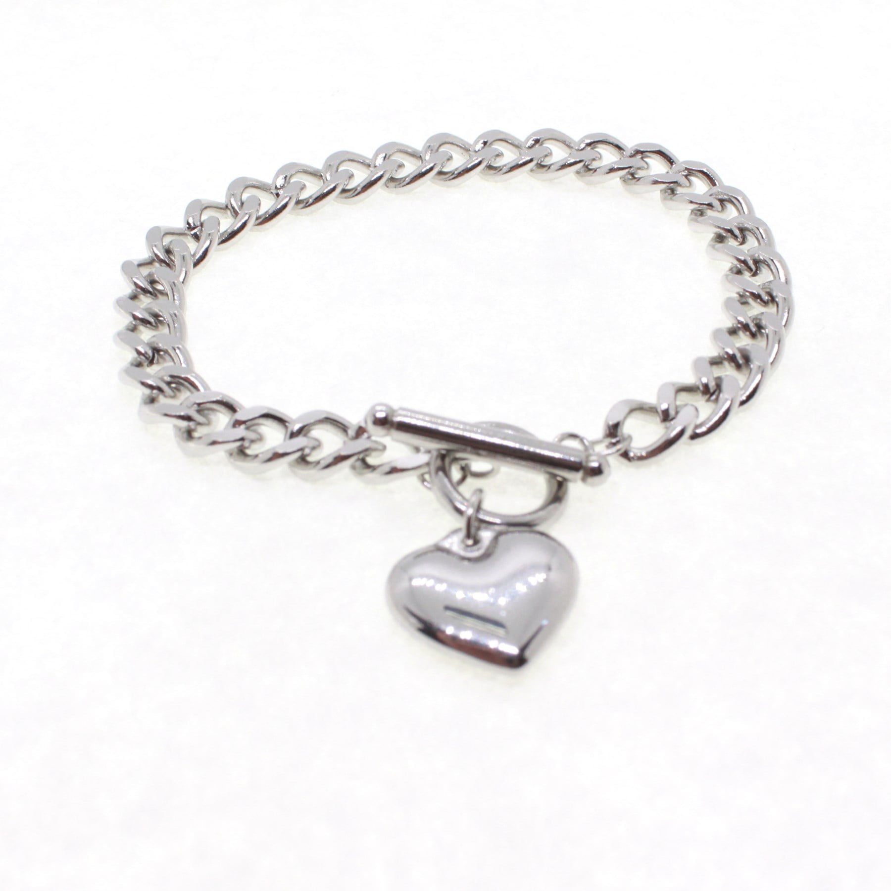Toptan Gümüş Renk Kalp Model Çelik Bileklik - 1647 4 Toptan Gümüş Renk Kalp Model Çelik Bileklik - 1647 - Görsel 2