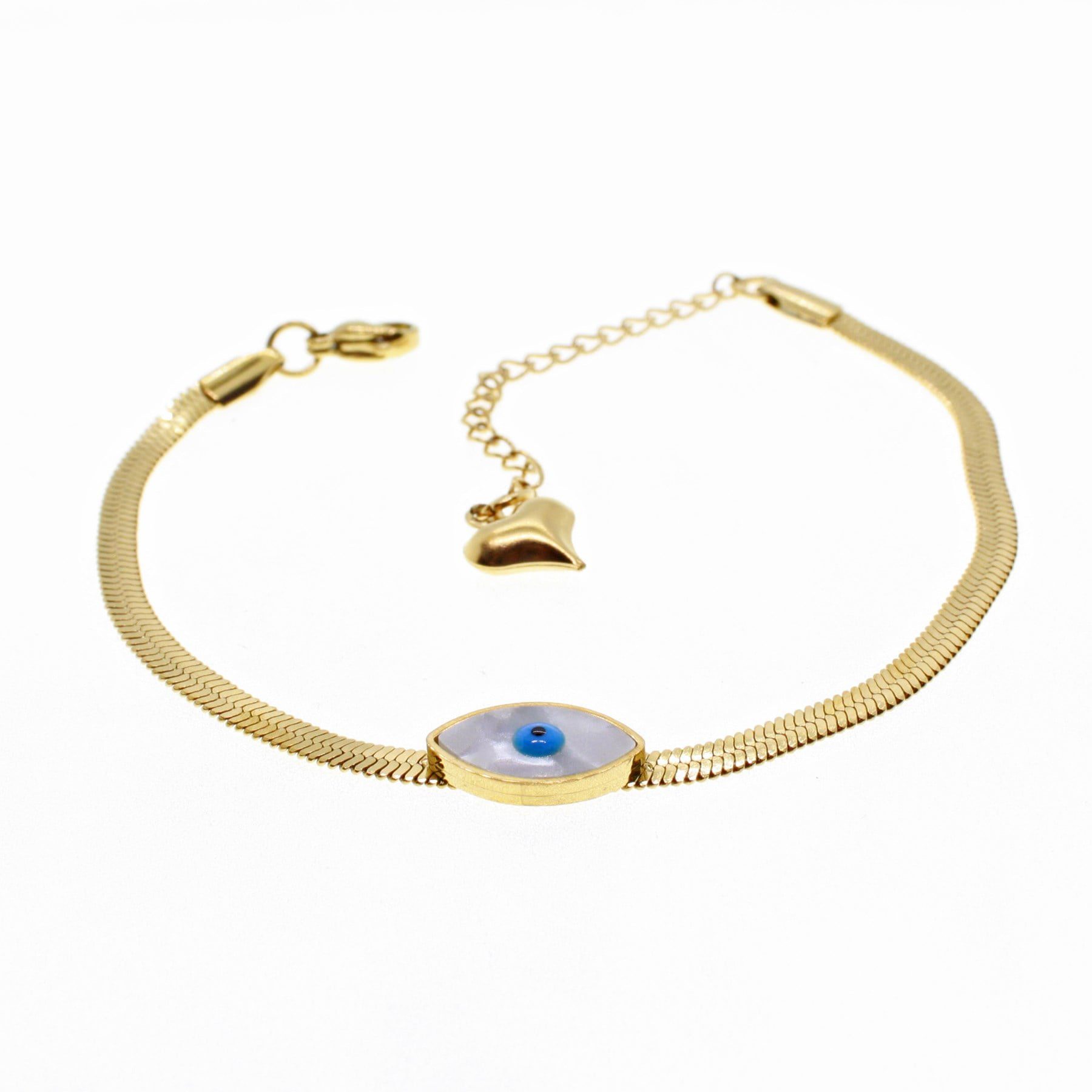 Toptan Altın Renk İtalyan Sedef Göz Model Çelik Bileklik - 1658 4 Toptan Altın Renk İtalyan Sedef Göz Model Çelik Bileklik - 1658 - Görsel 2