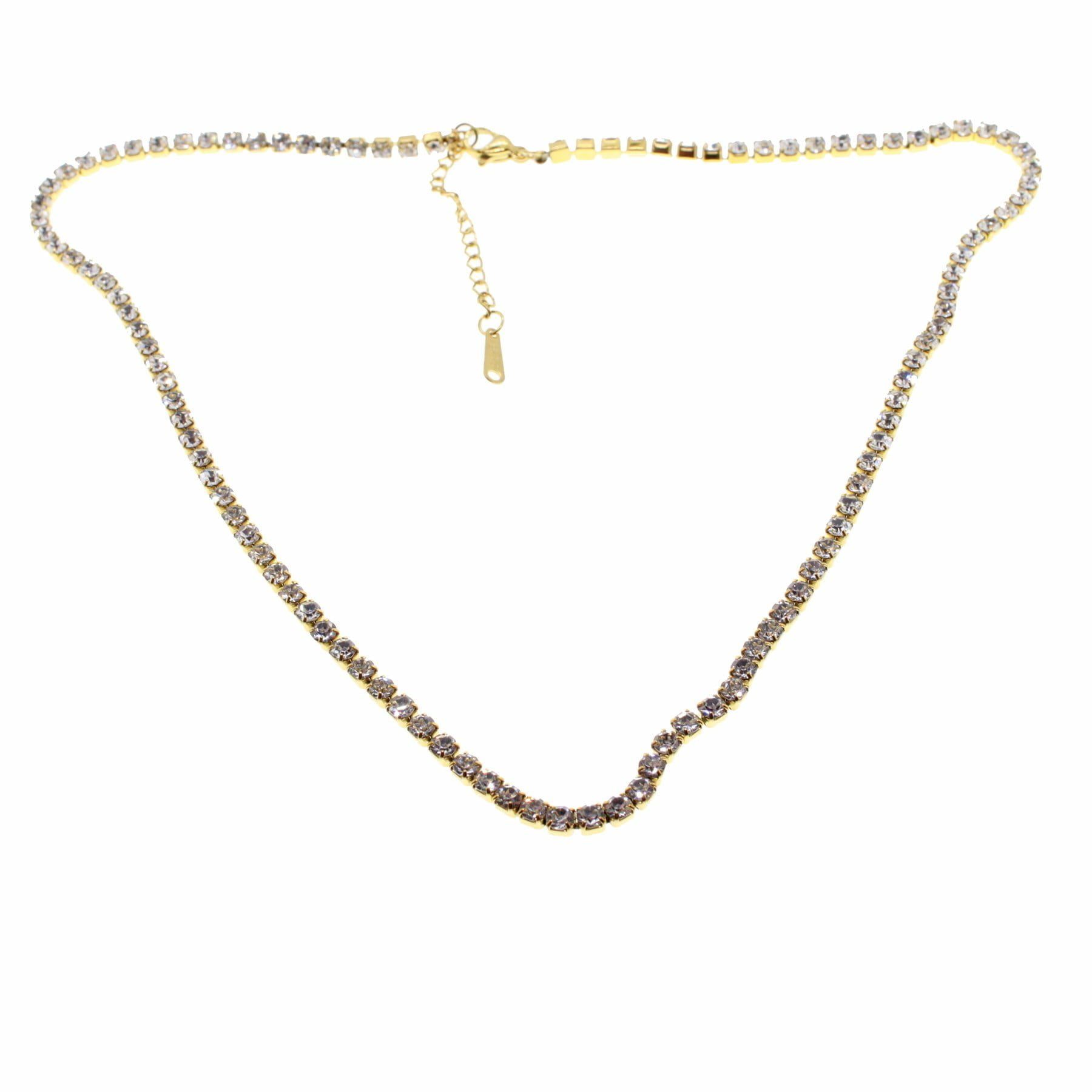 Toptan Altın Renk Su Yolu Şerit Model Çelik Kolye - 1677 5 Toptan Altın Renk Su Yolu Şerit Model Çelik Kolye - 1677 - Görsel 3