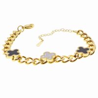 Toptan Altın Renk Cadena Yonca Model Çelik Bileklik - 1662 7 c933148a626d44069025e89d153e5363-toptan taki