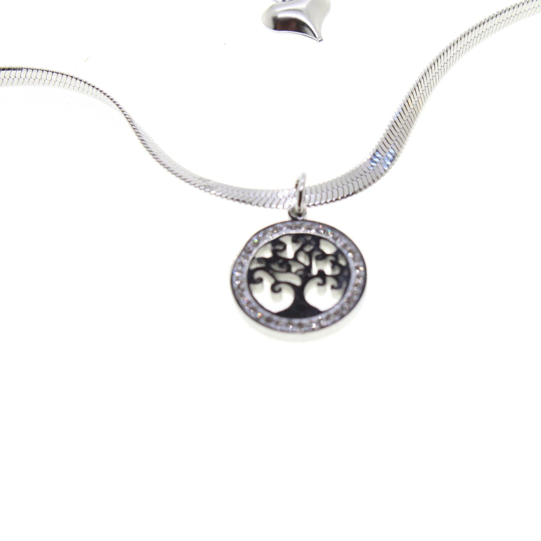 Toptan Gümüş Renk İtalyan Yuvarlak Hayat Ağacı Çelik Kolye - 1560 4 Toptan Gümüş Renk İtalyan Yuvarlak Hayat Ağacı Çelik Kolye - 1560 - Görsel 2