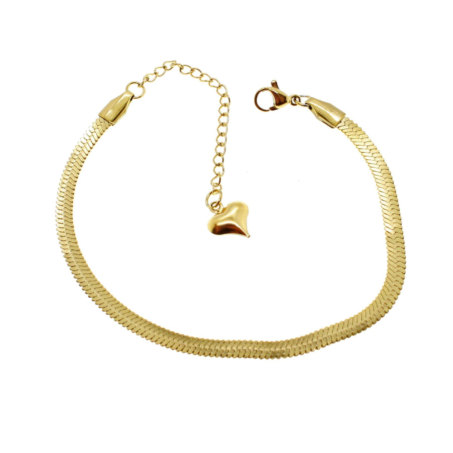 Toptan Altın Renk İtalyan Zincir Unisex Model Çelik Bileklik - 1670 3 Toptan Altın Renk İtalyan Zincir Unisex Model Çelik Bileklik - 1670