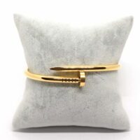 Toptan Altın Renk Unisex Çelik Çivi Kelepçe Bileklik - 1474 7 e7b1d6a20bb9450e93704af329e2ffb1-toptan taki