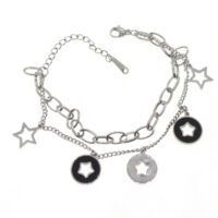 Toptan Gümüş Renk Yıldız Motif Çelik Bileklik - 1551 5 ead9e8faed28417ebb9c8f67bf317966-toptan taki