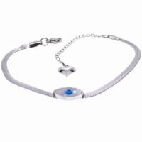 Toptan Gümüş Renk İtalyan Sedef Göz Model Çelik Bileklik - 1659 5 f4a8c8f7a5e54438a05def7beae9caf9-toptan taki