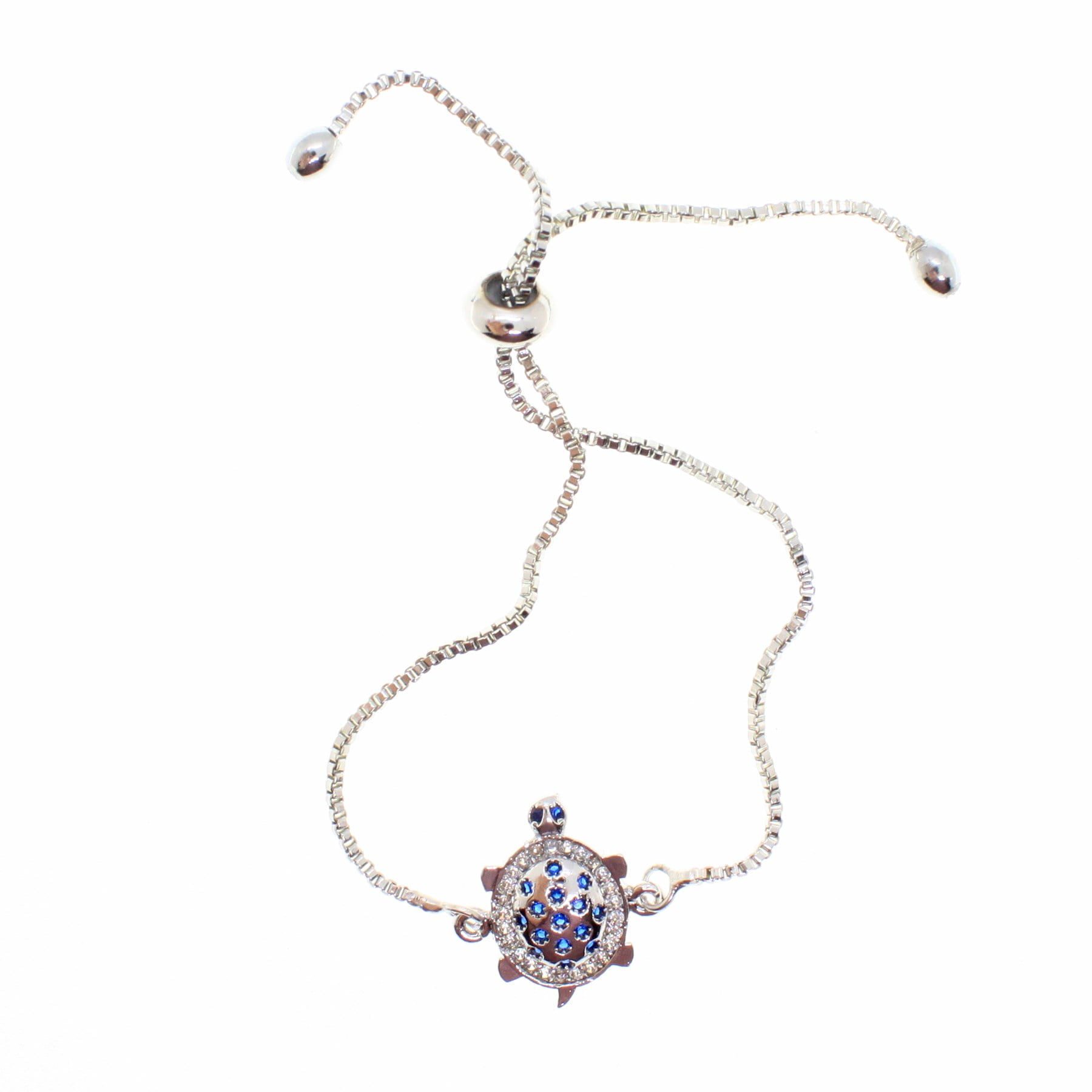 Toptan Gümüş Renk Lacivert Beyaz Zirkon Taşlı Kaplumbağa Motifli Asansör Bileklik - 1797 5 Toptan Gümüş Renk Lacivert Beyaz Zirkon Taşlı Kaplumbağa Motifli Asansör Bileklik - 1797 - Görsel 3