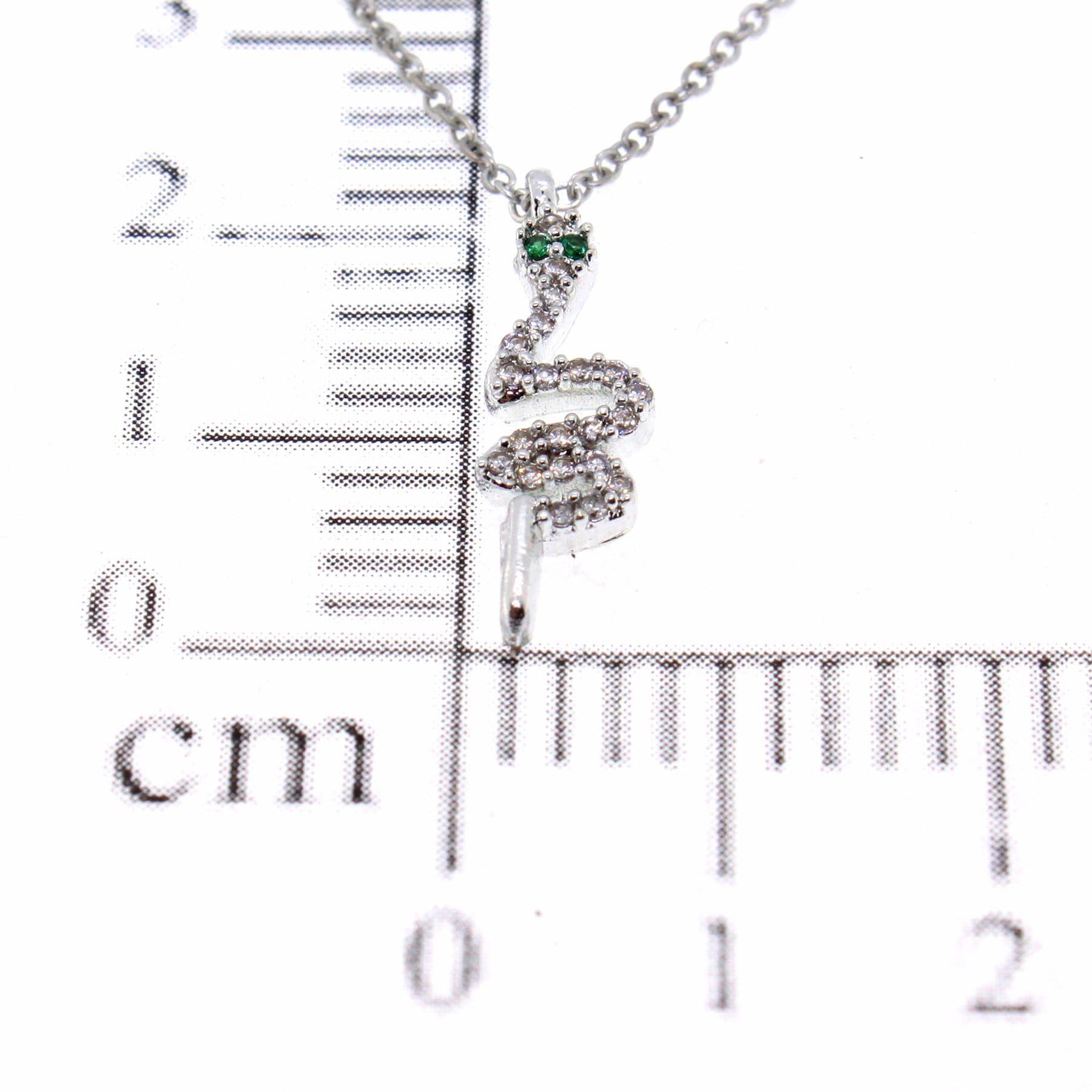 Toptan Gümüş Renk Zirkon Taşlı Kolye Yılan Kolye - 1776 3 Toptan Gümüş Renk Zirkon Taşlı Kolye Yılan Kolye - 1776