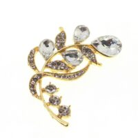 Toptan Altın Renk Şık Damla Broş - 1682