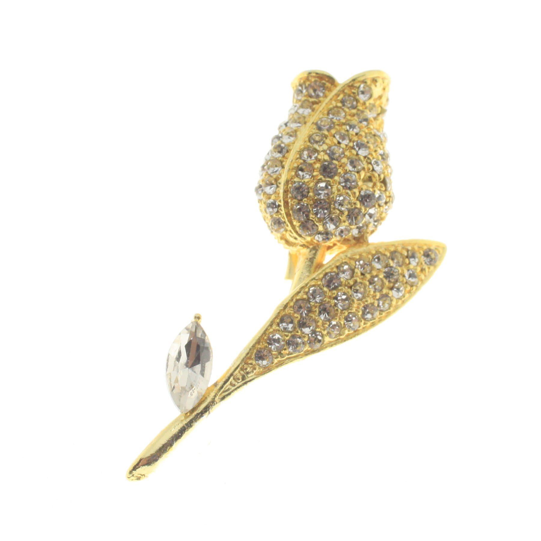 Toptan Altın Renk Lale Model Broş - 1754 3 Toptan Altın Renk Lale Model Broş - 1754