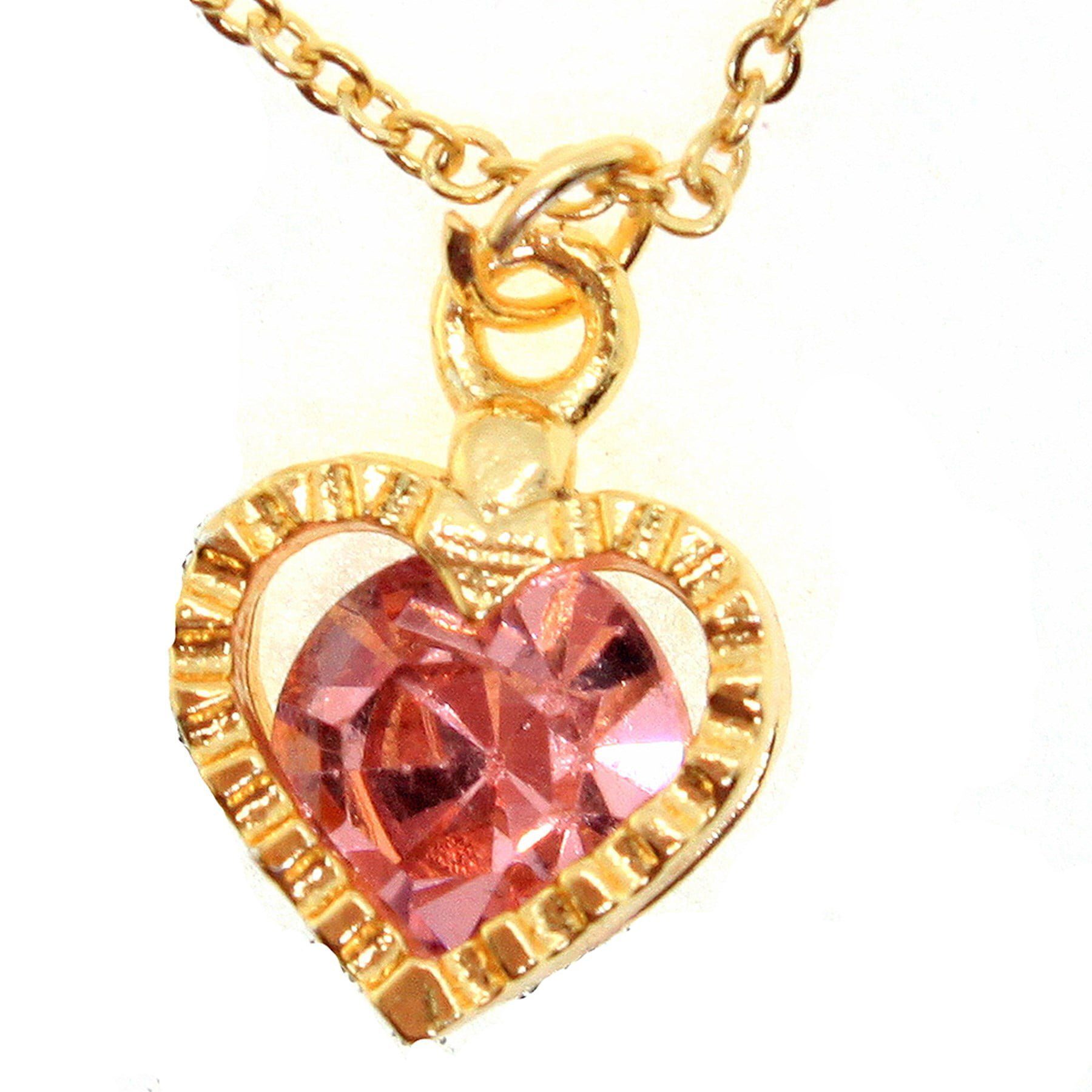 Toptan Altın Renk Pembe Renk Zirkon Taşlı Kalp Model Zirkon Kolye - 1773 3 Toptan Altın Renk Pembe Renk Zirkon Taşlı Kalp Model Zirkon Kolye - 1773