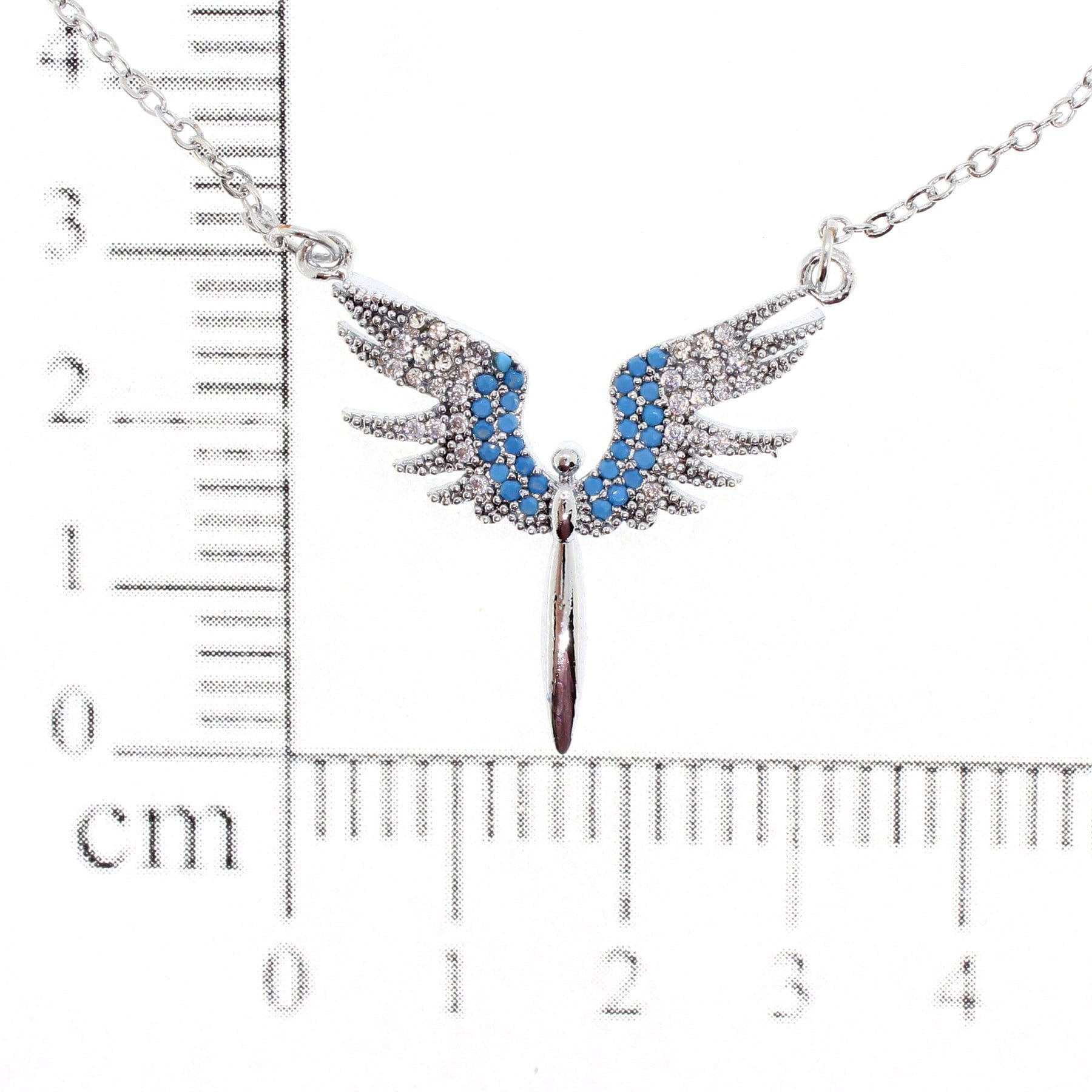 Toptan Gümüş Renk Mikail Meleği Kanatlı Karışık Renkli Taşlı Zirkon Kolye - 1768 9 Toptan Gümüş Renk Mikail Meleği Kanatlı Karışık Renkli Taşlı Zirkon Kolye - 1768 - Görsel 7