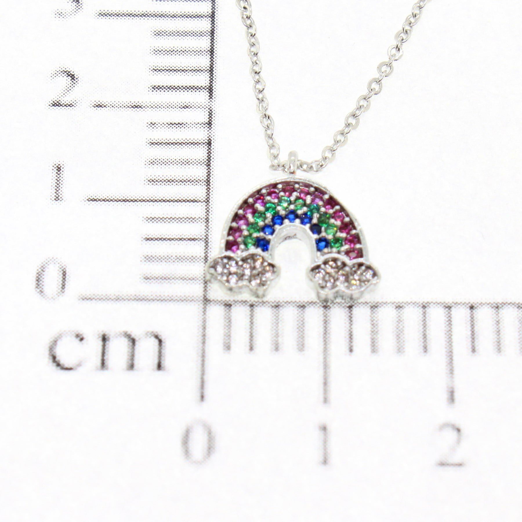 Toptan Gümüş Renk Zirkon Taşlı Kolye Gökkuşağı Kolye - 1770 4 Toptan Gümüş Renk Zirkon Taşlı Kolye Gökkuşağı Kolye - 1770 - Görsel 2