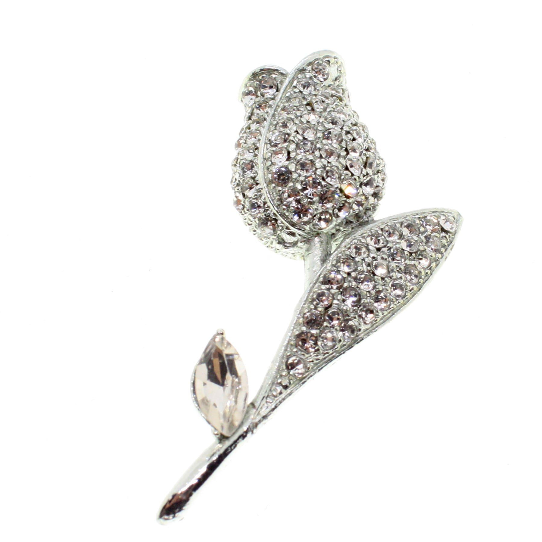 Toptan Gümüş Renk Lale Model Broş - 1753 4 Toptan Gümüş Renk Lale Model Broş - 1753 - Görsel 2