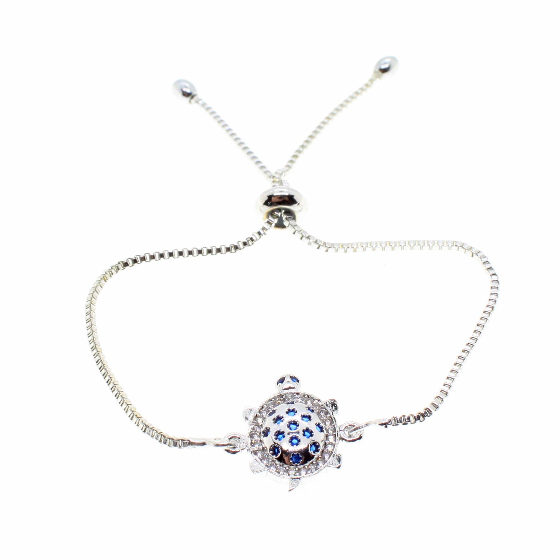 Toptan Gümüş Renk Lacivert Beyaz Zirkon Taşlı Kaplumbağa Motifli Asansör Bileklik - 1797 4 Toptan Gümüş Renk Lacivert Beyaz Zirkon Taşlı Kaplumbağa Motifli Asansör Bileklik - 1797 - Görsel 2