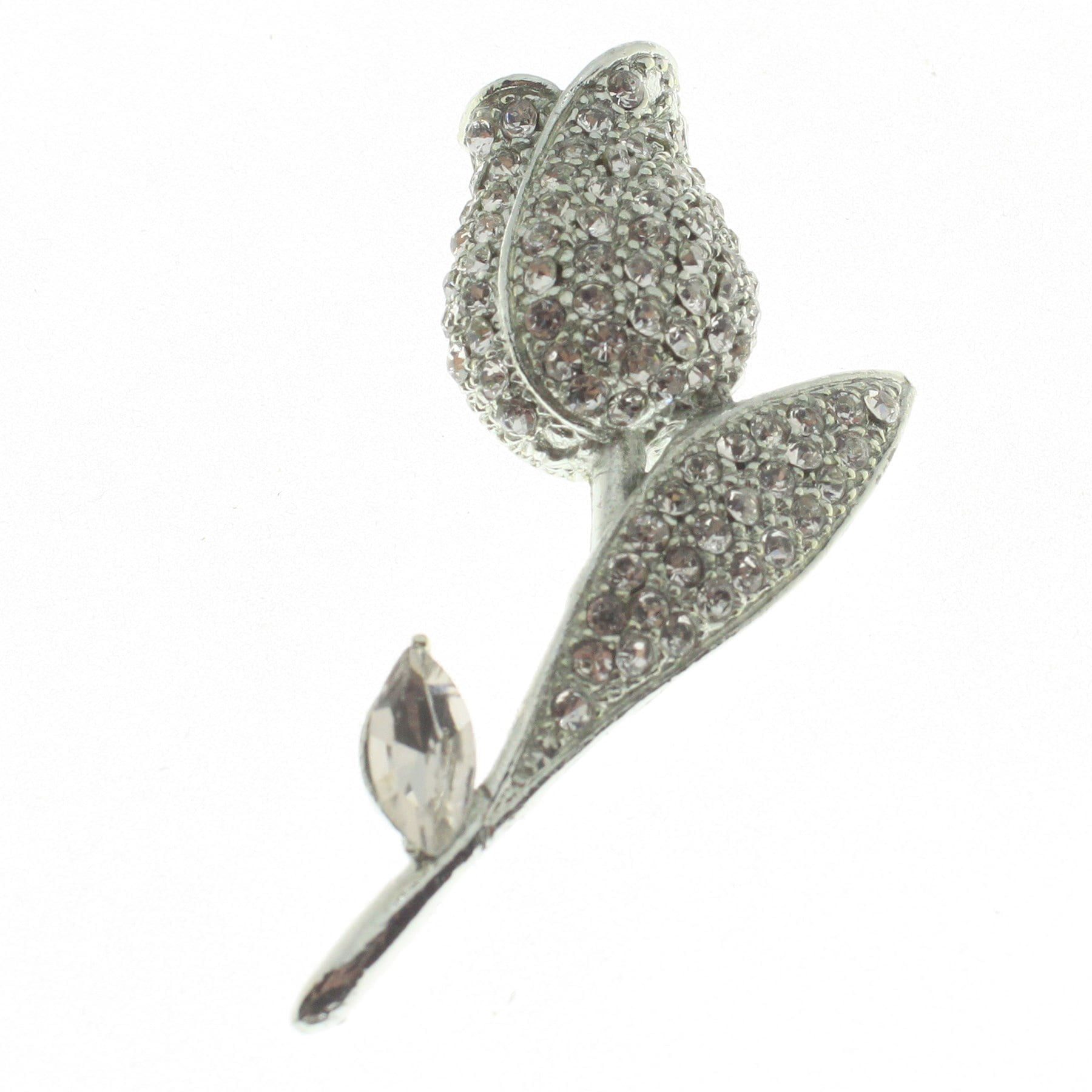 Toptan Gümüş Renk Lale Model Broş - 1753 3 Toptan Gümüş Renk Lale Model Broş - 1753