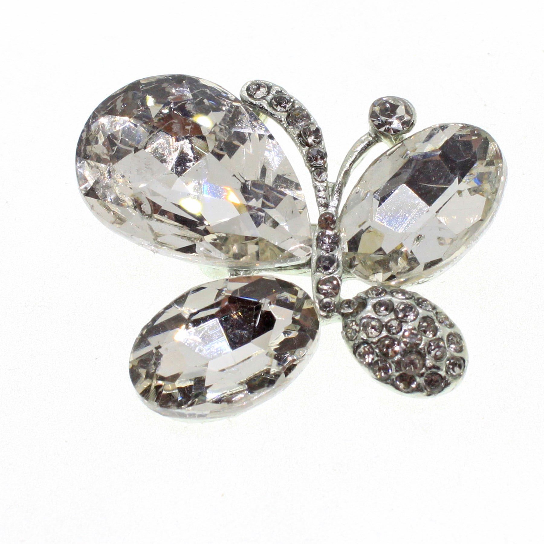 Toptan Gümüş Renk Kelebek Model Broş - 1751 3 Toptan Gümüş Renk Kelebek Model Broş - 1751
