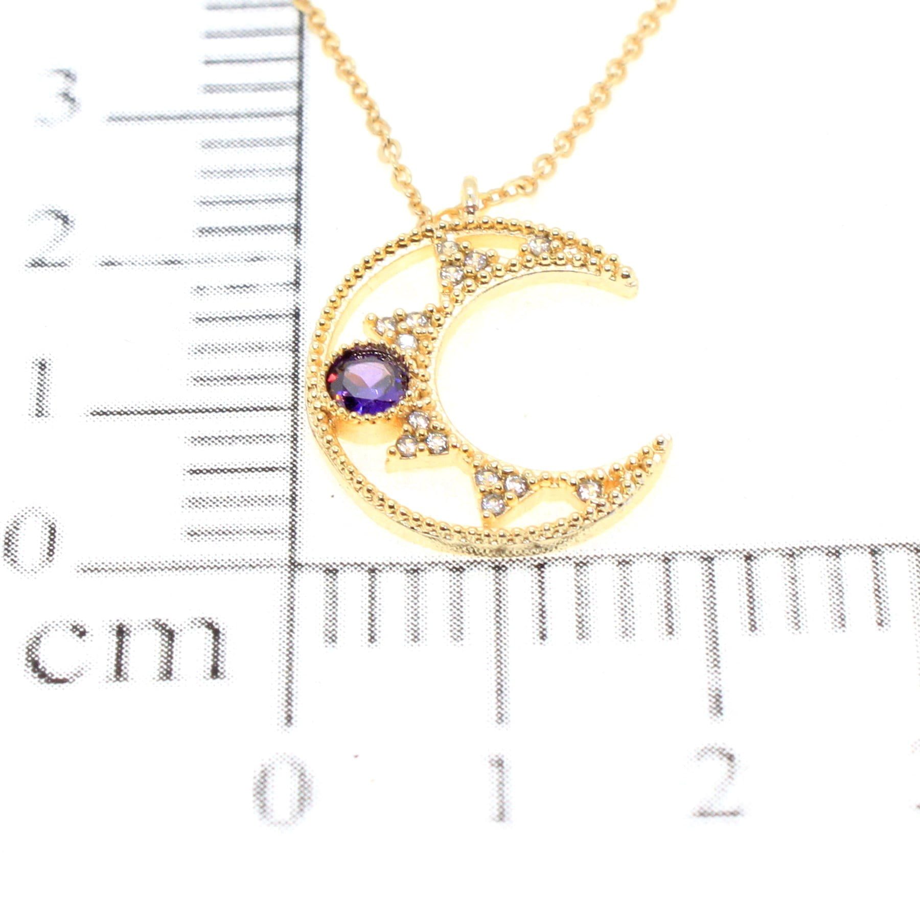 Toptan Altın Renk Zirkon Taşlı Hilal Model Zirkon Kolye - 1784 5 Toptan Altın Renk Zirkon Taşlı Hilal Model Zirkon Kolye - 1784 - Görsel 3