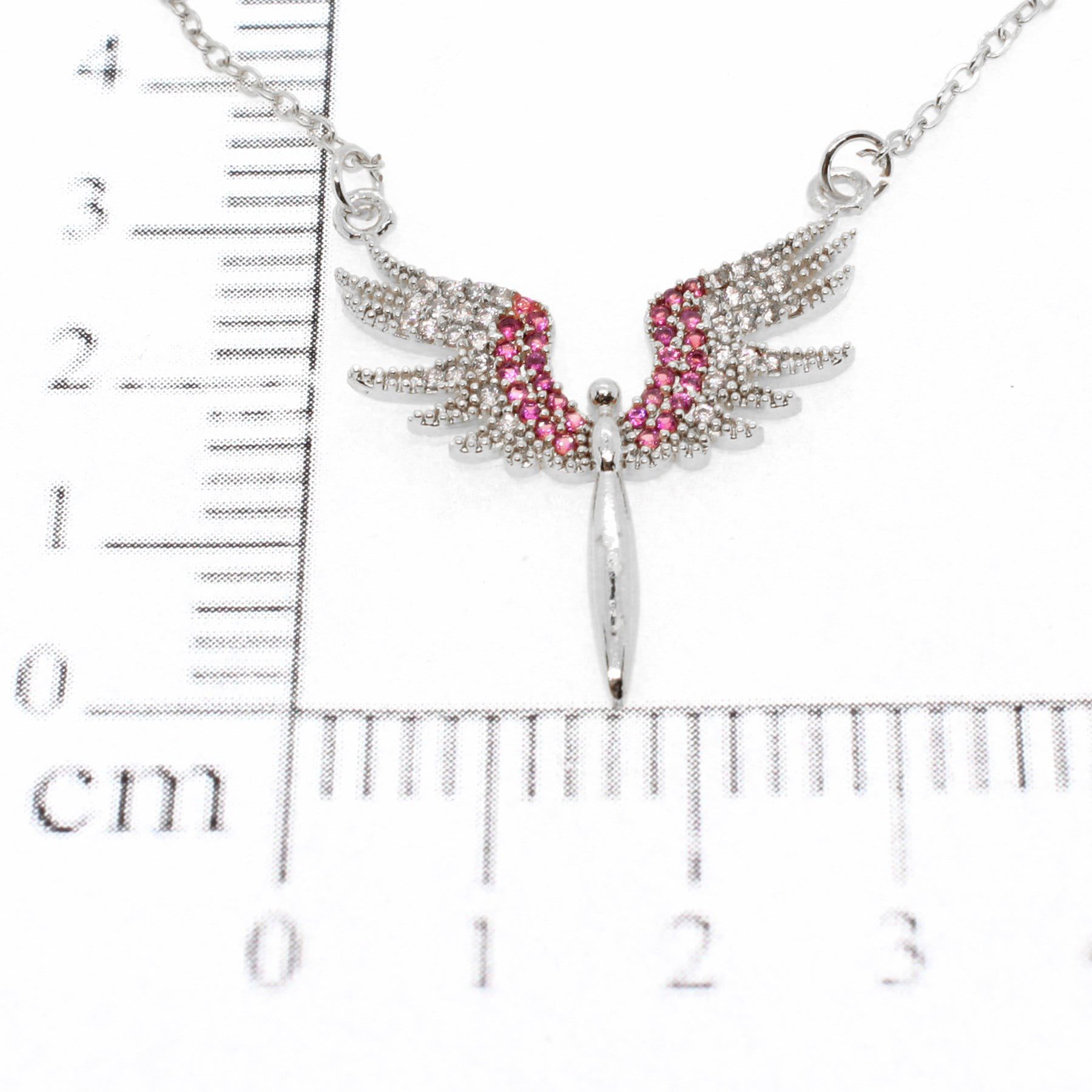 Toptan Gümüş Renk Mikail Meleği Kanatlı Karışık Renkli Taşlı Zirkon Kolye - 1768 4 Toptan Gümüş Renk Mikail Meleği Kanatlı Karışık Renkli Taşlı Zirkon Kolye - 1768 - Görsel 2