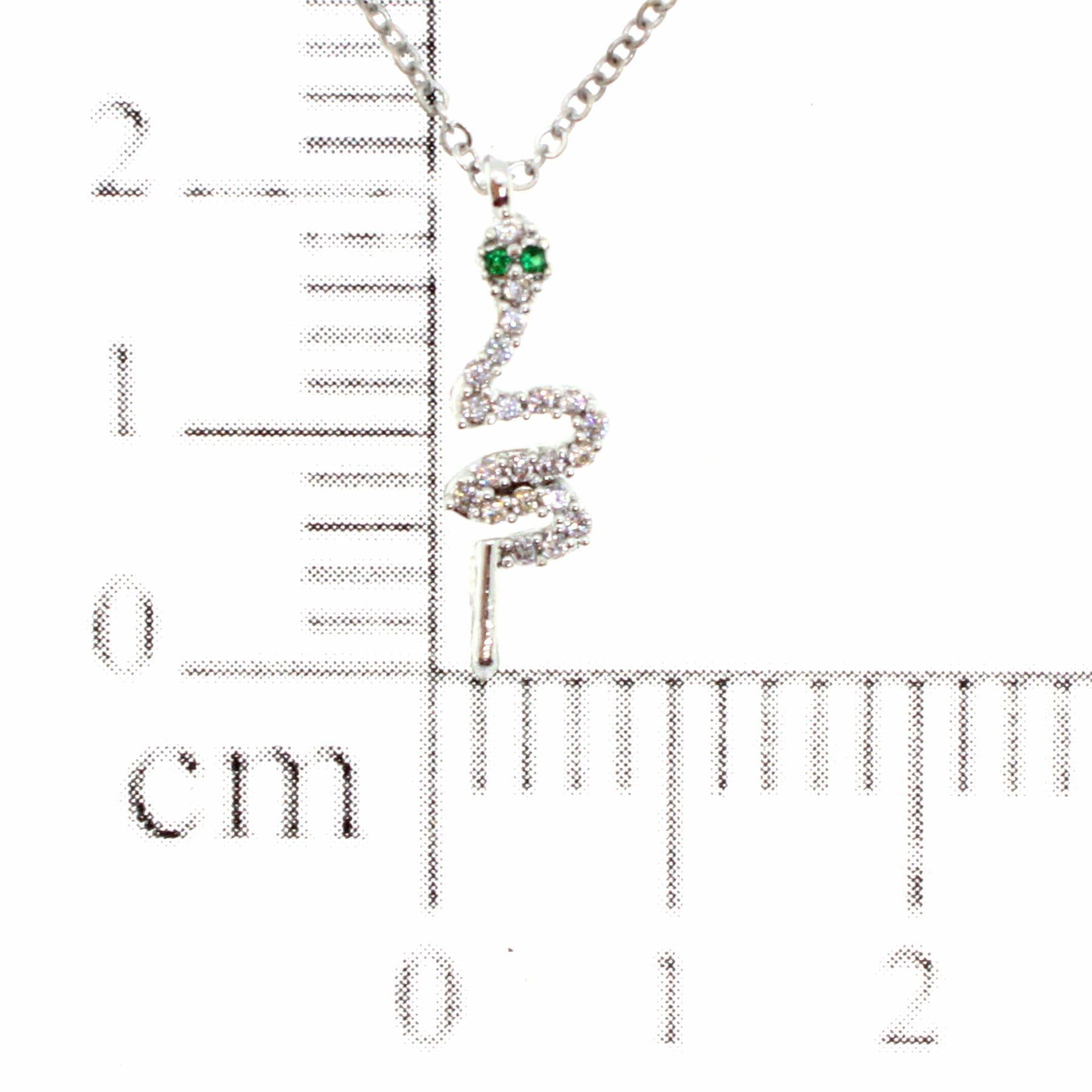 Toptan Gümüş Renk Zirkon Taşlı Kolye Yılan Kolye - 1776 4 Toptan Gümüş Renk Zirkon Taşlı Kolye Yılan Kolye - 1776 - Görsel 2