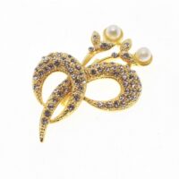 Toptan Alrın Renk İncili Model Broş - 1695