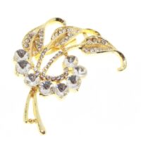 Toptan Altın Renk Lale Model Broş - 1720