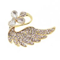 Toptan Altın Renk Kuğu Model Broş - 1711