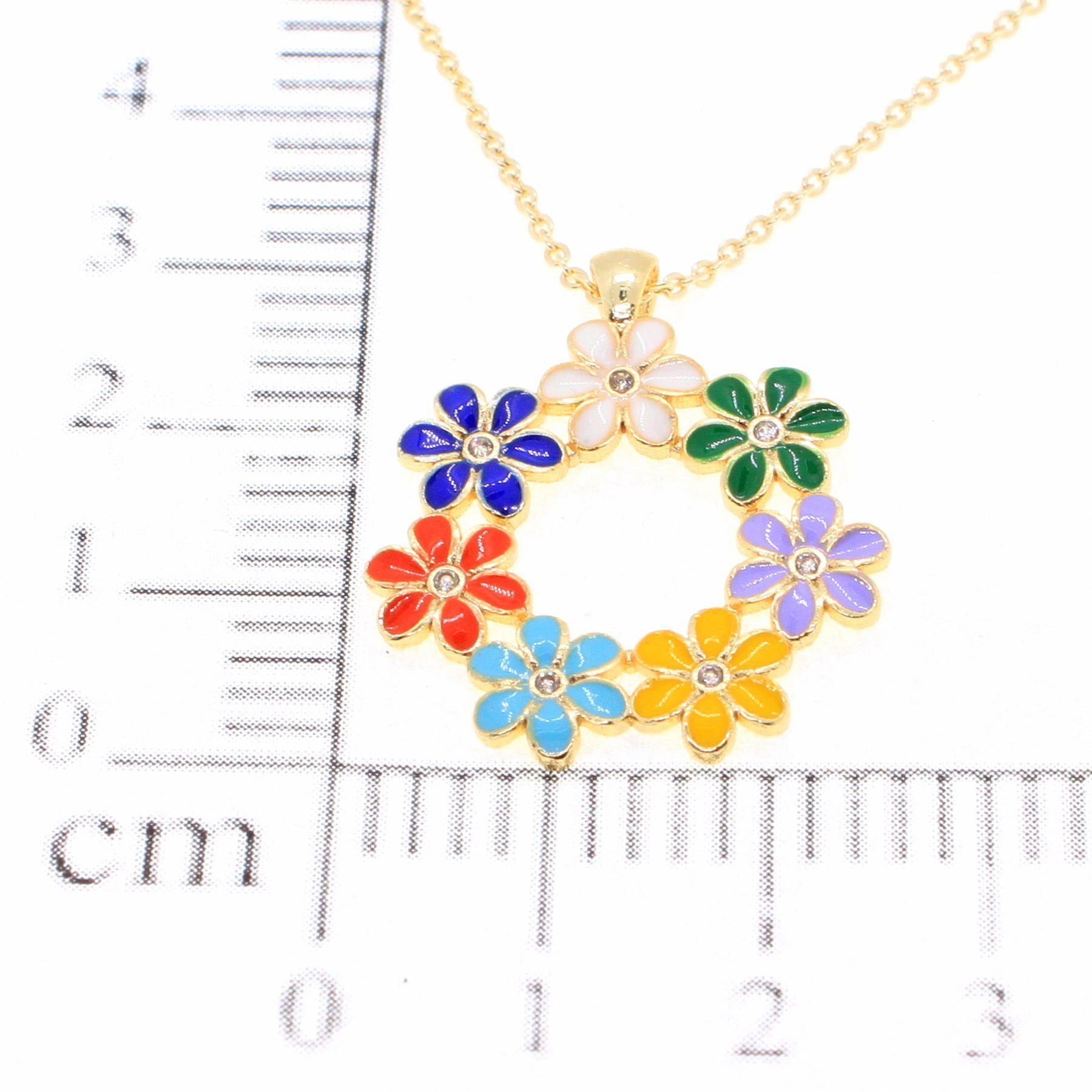 Toptan Altın Renk Zirkon Taşlı Çelenk Model Zirkon Kolye - 1786 3 Toptan Altın Renk Zirkon Taşlı Çelenk Model Zirkon Kolye - 1786