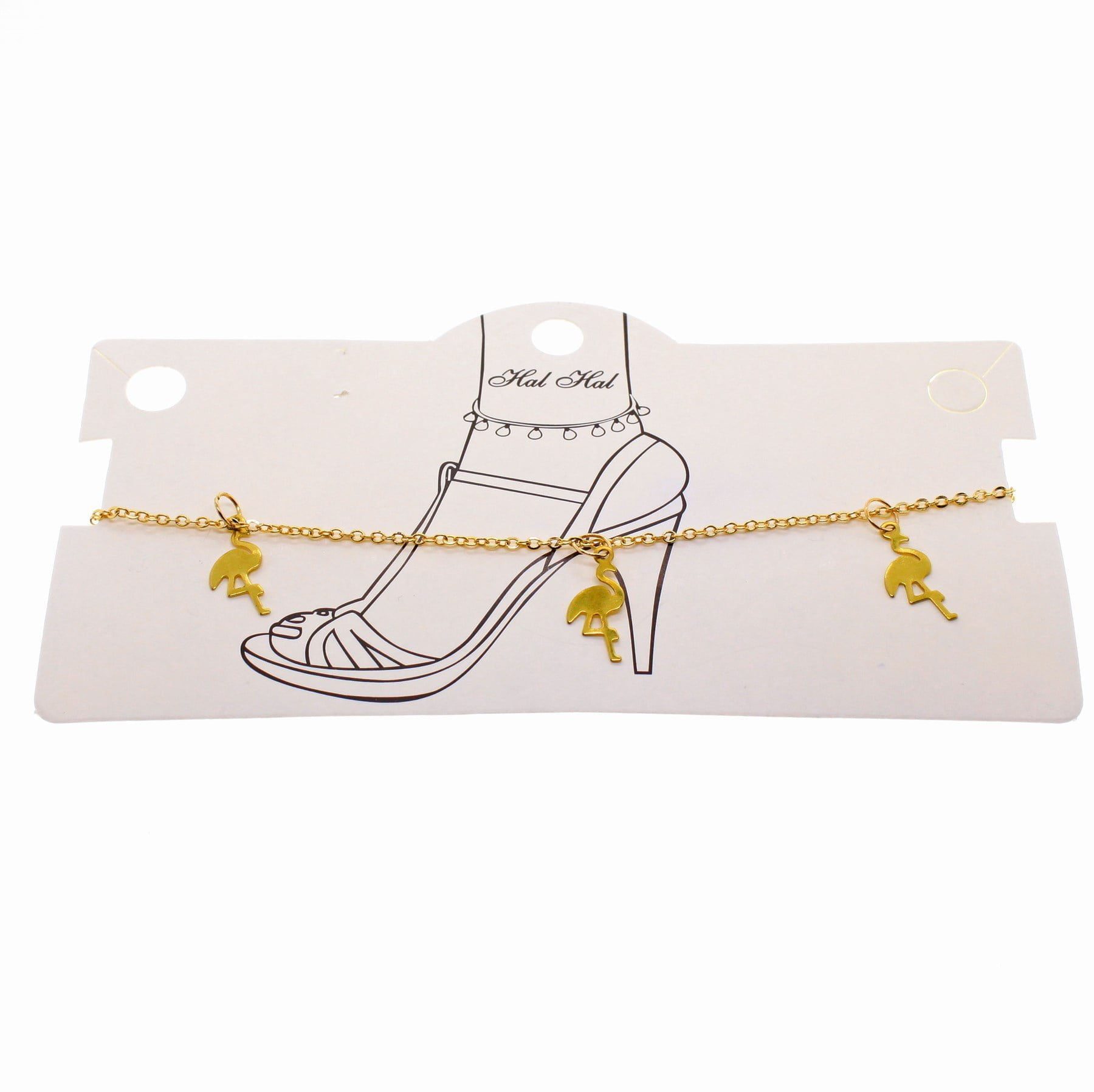 Toptan Altın Renk Sf Pellikan Halhal - 1814 3 Toptan Altın Renk Sf Pellikan Halhal - 1814