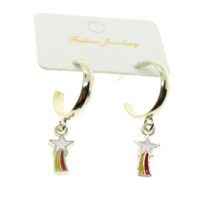 Toptan Gümüş Renk Kuyruklu Yıldız Küpe - 1970