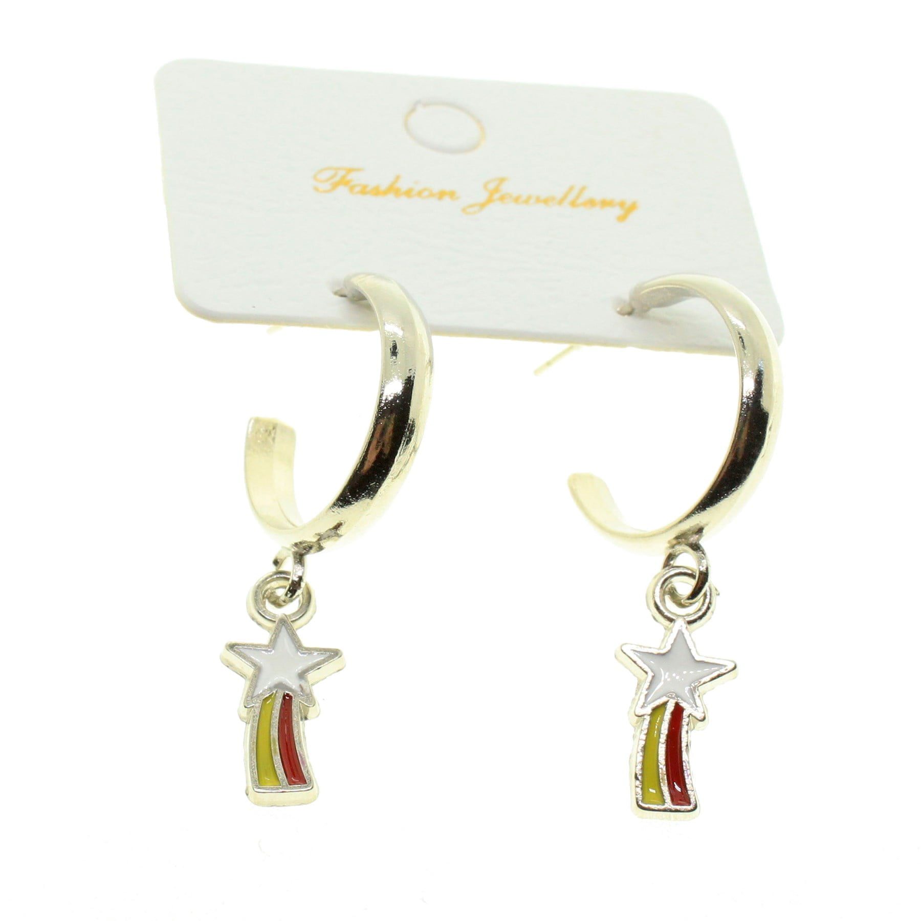 Toptan Gümüş Renk Kuyruklu Yıldız Küpe - 1970 3 Toptan Gümüş Renk Kuyruklu Yıldız Küpe - 1970