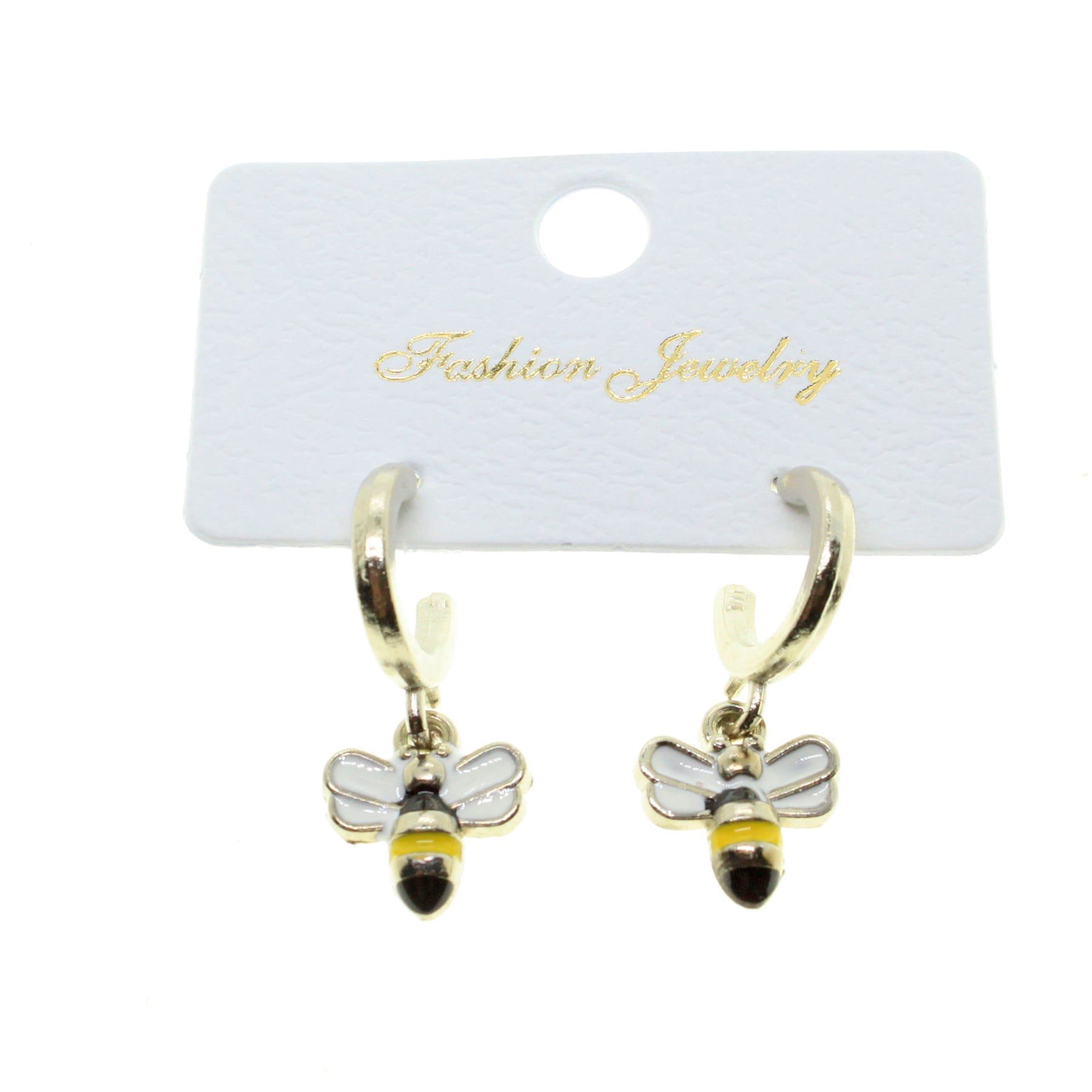 Toptan Gümüş Renk Arı Küpe - 1969 3 Toptan Gümüş Renk Arı Küpe - 1969