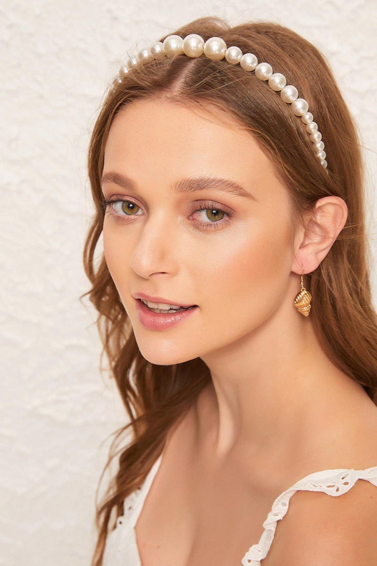 Toptan Kadın Büyük incili Taç , Saç Bandı , Aksesuar , Saç Tacı Gelin taçı 4 Toptan Kadın Büyük incili Taç , Saç Bandı , Aksesuar , Saç Tacı Gelin taçı - Görsel 3