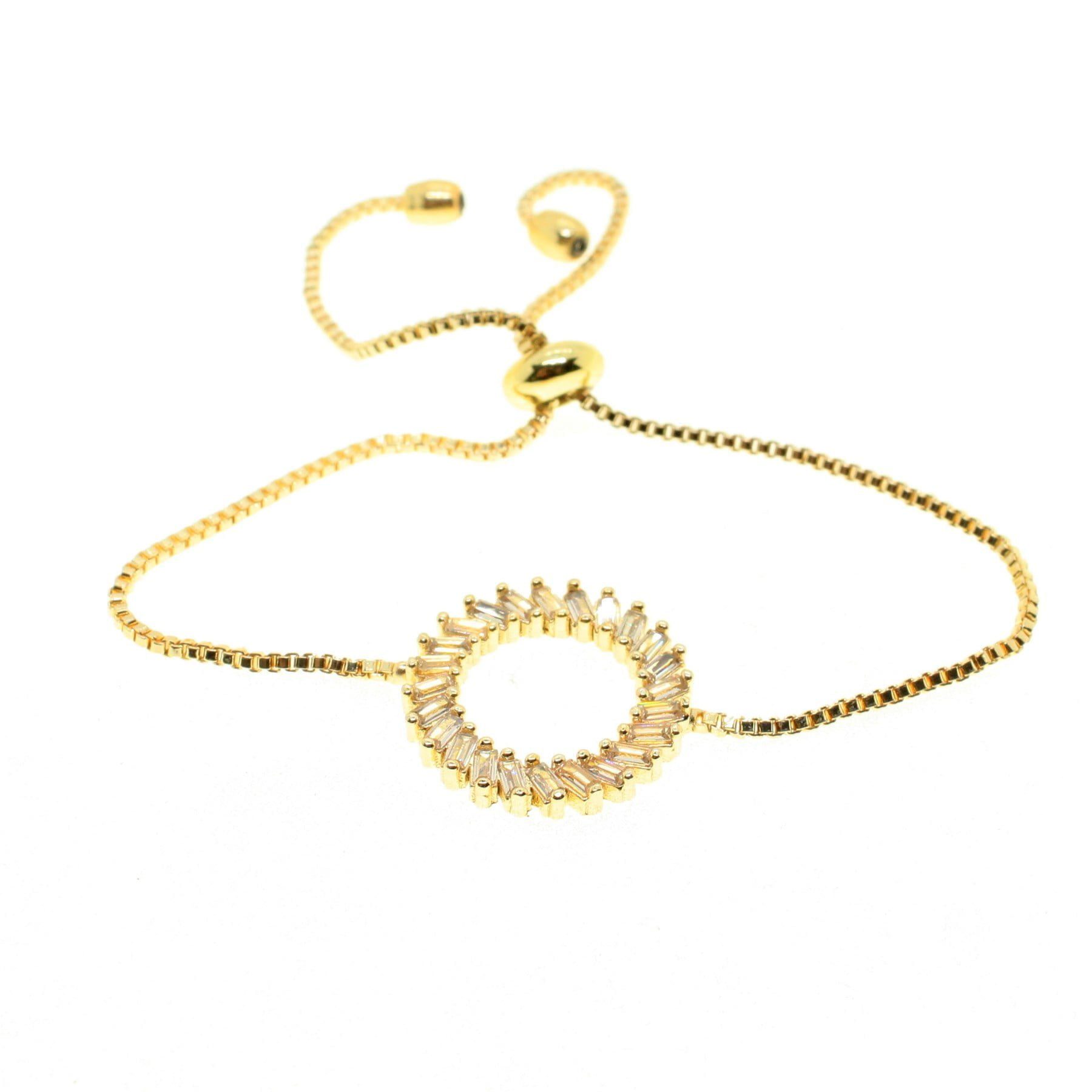 Toptan Altın Renk Yuvarlak Baget İçi Boş Model Asansör Zirkon Bileklik - 2030 3 Toptan Altın Renk Yuvarlak Baget İçi Boş Model Asansör Zirkon Bileklik - 2030