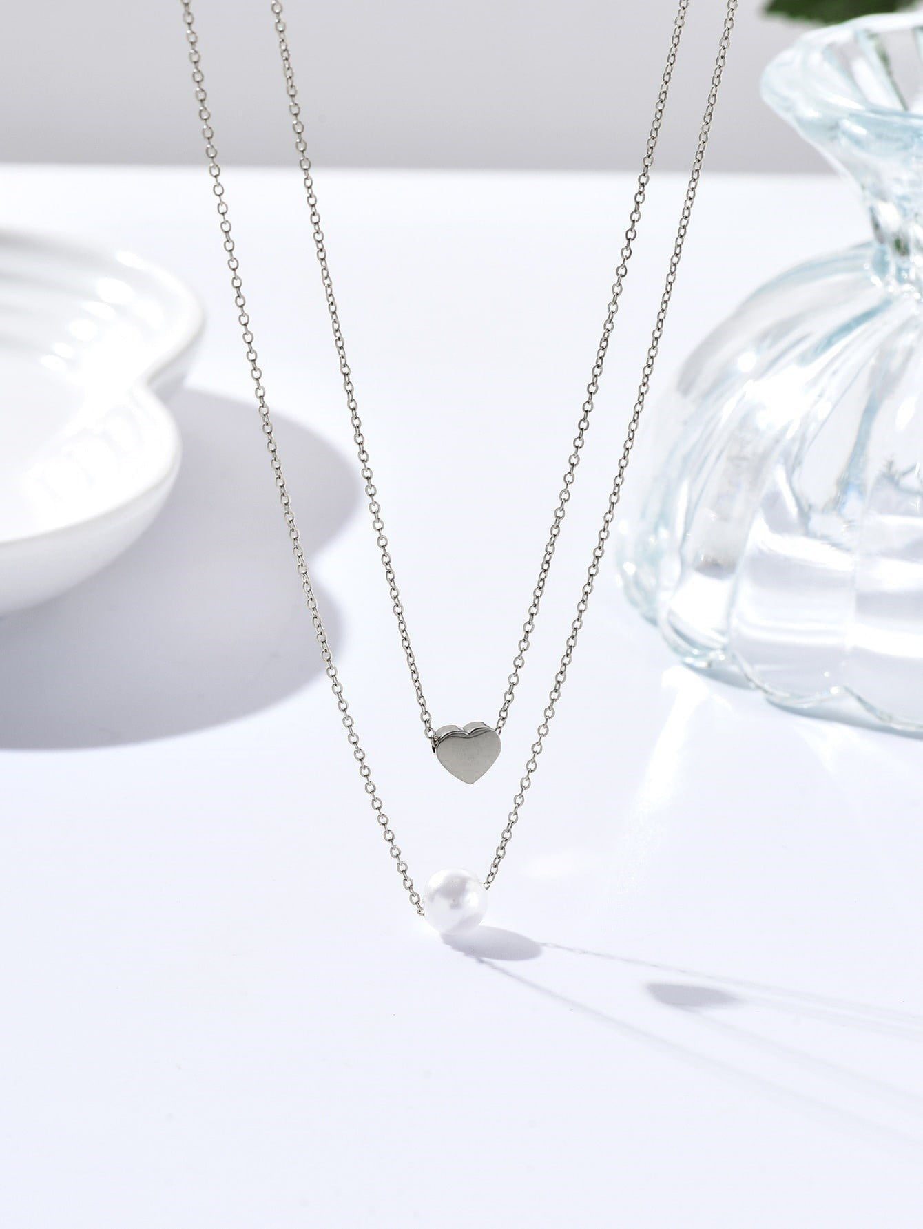 Toptan Gümüş Renk İnci Ve Kalp Sf Katmanlı Kolye - 2125 5 Toptan Gümüş Renk İnci Ve Kalp Sf Katmanlı Kolye - 2125 - Görsel 3