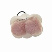 Toptan Renkli Soft Ponpon Lastik Toka - 2191