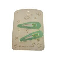 Alternative view of Toptan Renkli Kadın Kız Geometrik Şirin İkili Çıtçıt Toka -  2199