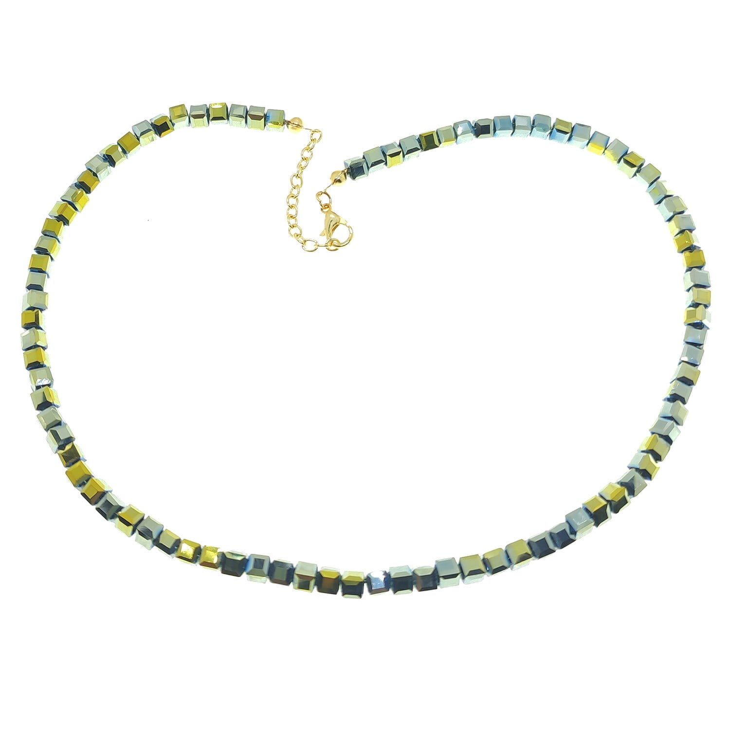 Toptan Altın Renk Kristal Cam Boncuk Karışık Yazlık Kolye - 2155 9 Toptan Altın Renk Kristal Cam Boncuk Karışık Yazlık Kolye - 2155 - Görsel 7