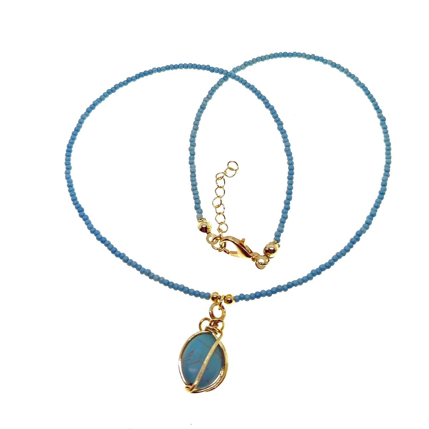 Toptan Altın Renk Kristal Cam Boncuk Karışık Yazlık Kolye - 2155 16 Toptan Altın Renk Kristal Cam Boncuk Karışık Yazlık Kolye - 2155 - Görsel 14