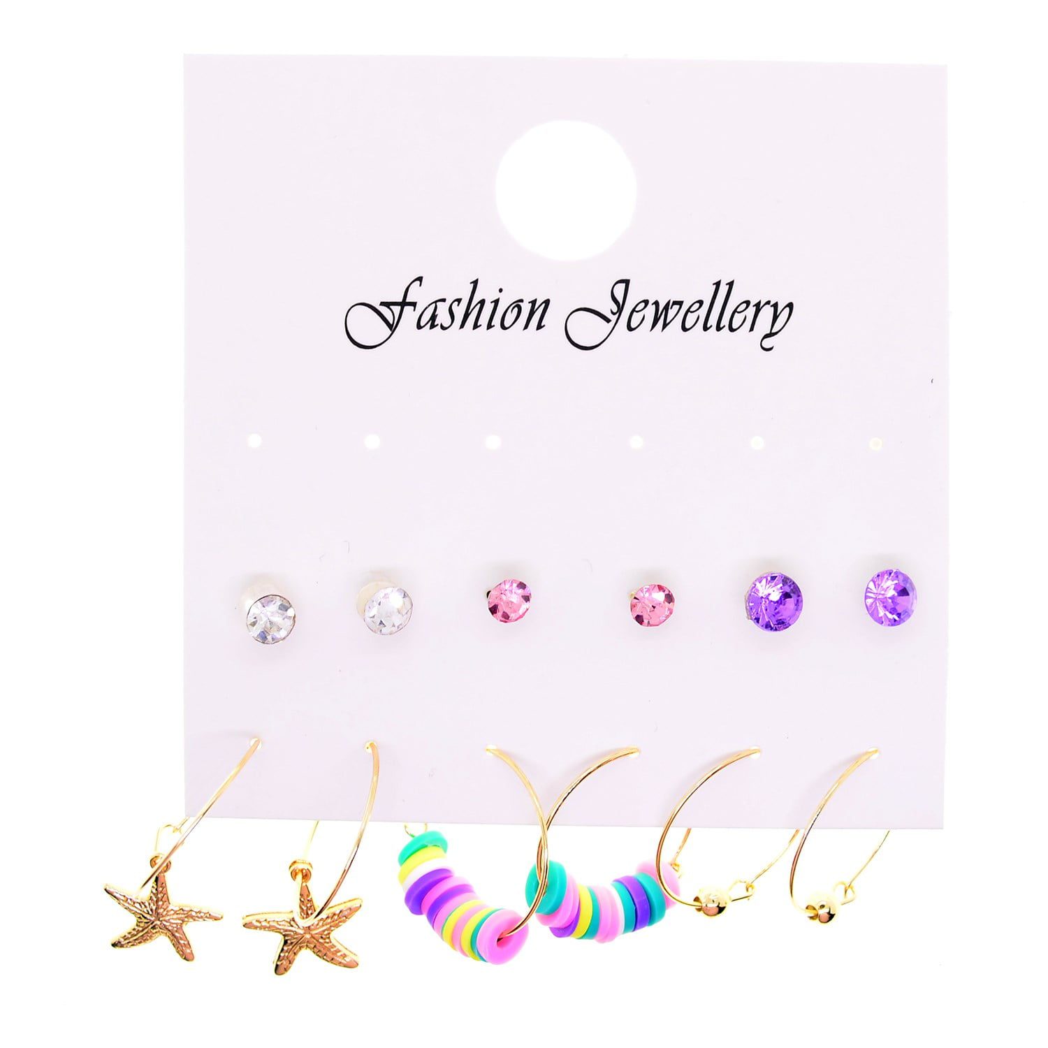 Toptan Altın Renk Yıldız Kombin Karışık Küpe - 2700 4 Toptan Altın Renk Yıldız Kombin Karışık Küpe - 2700 - Görsel 2