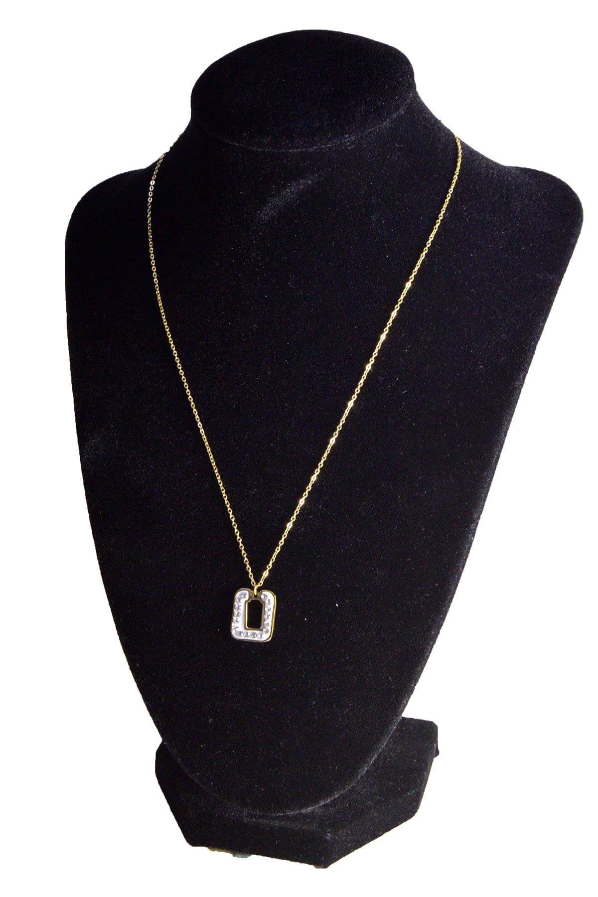 Toptan Altın Renk Kare Çelik Kolye - 2435 4 Toptan Altın Renk Kare Çelik Kolye - 2435 - Görsel 2