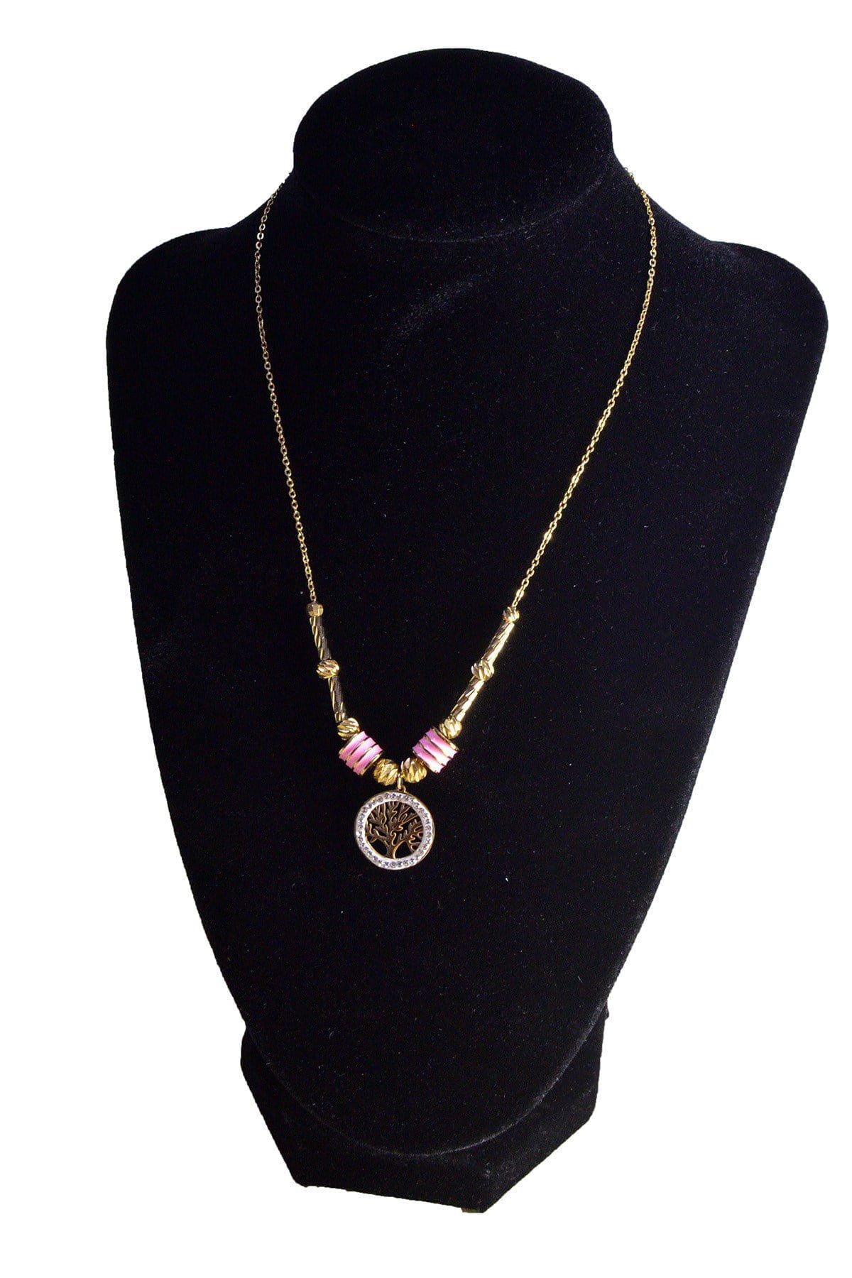 Toptan Altın Renk Hayat Ağacı Çelik Kolye - 2479 4 Toptan Altın Renk Hayat Ağacı Çelik Kolye - 2479 - Görsel 2