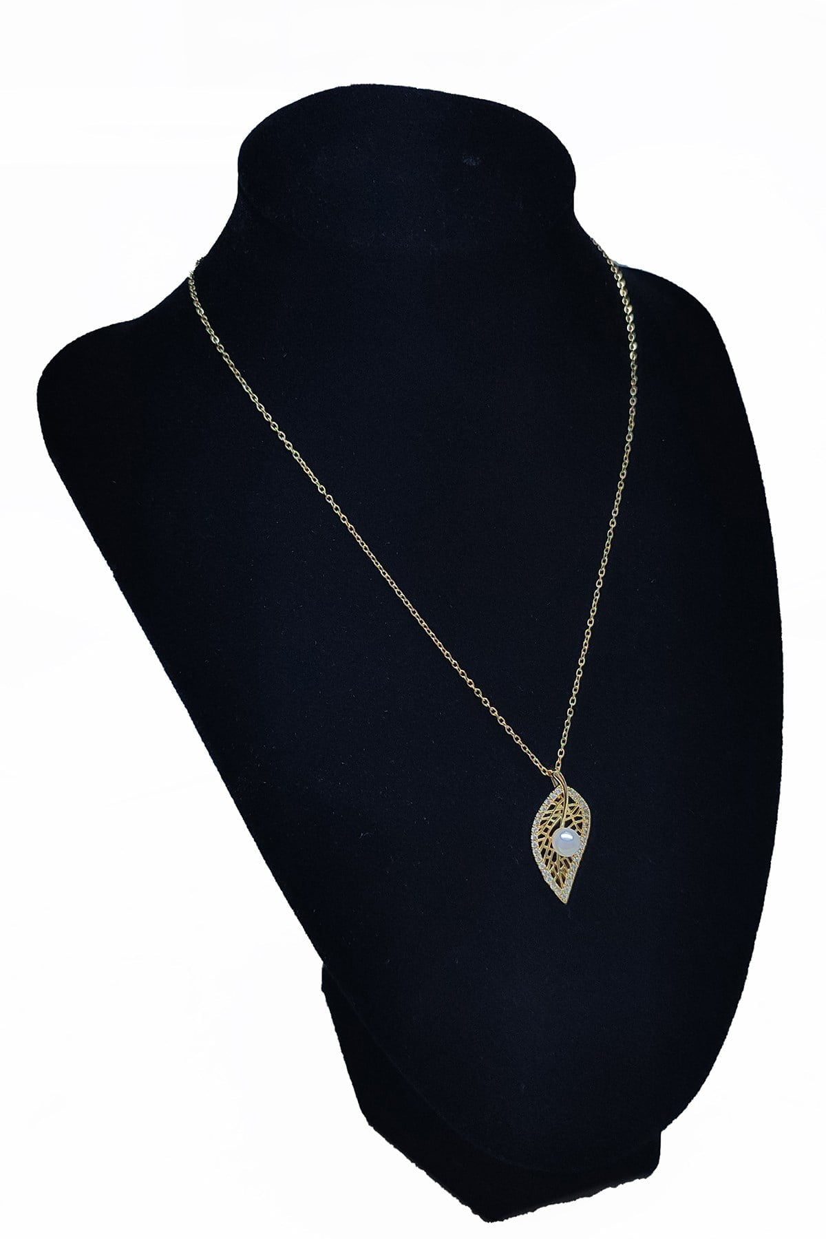 Toptan Altın Renk Yaprak İncili Çelik Kolye - 2533 5 Toptan Altın Renk Yaprak İncili Çelik Kolye - 2533 - Görsel 3