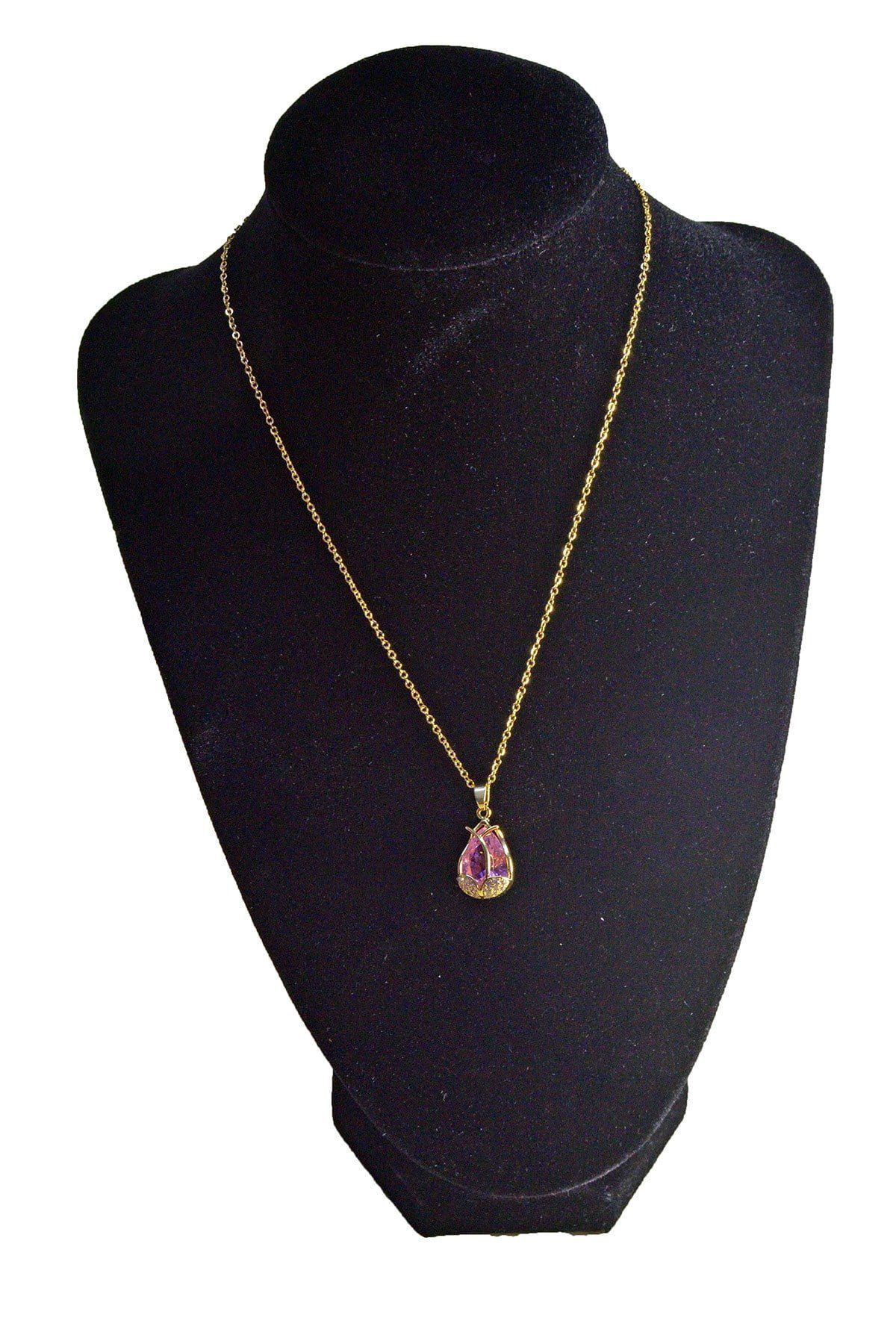 Toptan Altın Renk Lale Çelik Kolye - 2444 4 Toptan Altın Renk Lale Çelik Kolye - 2444 - Görsel 2