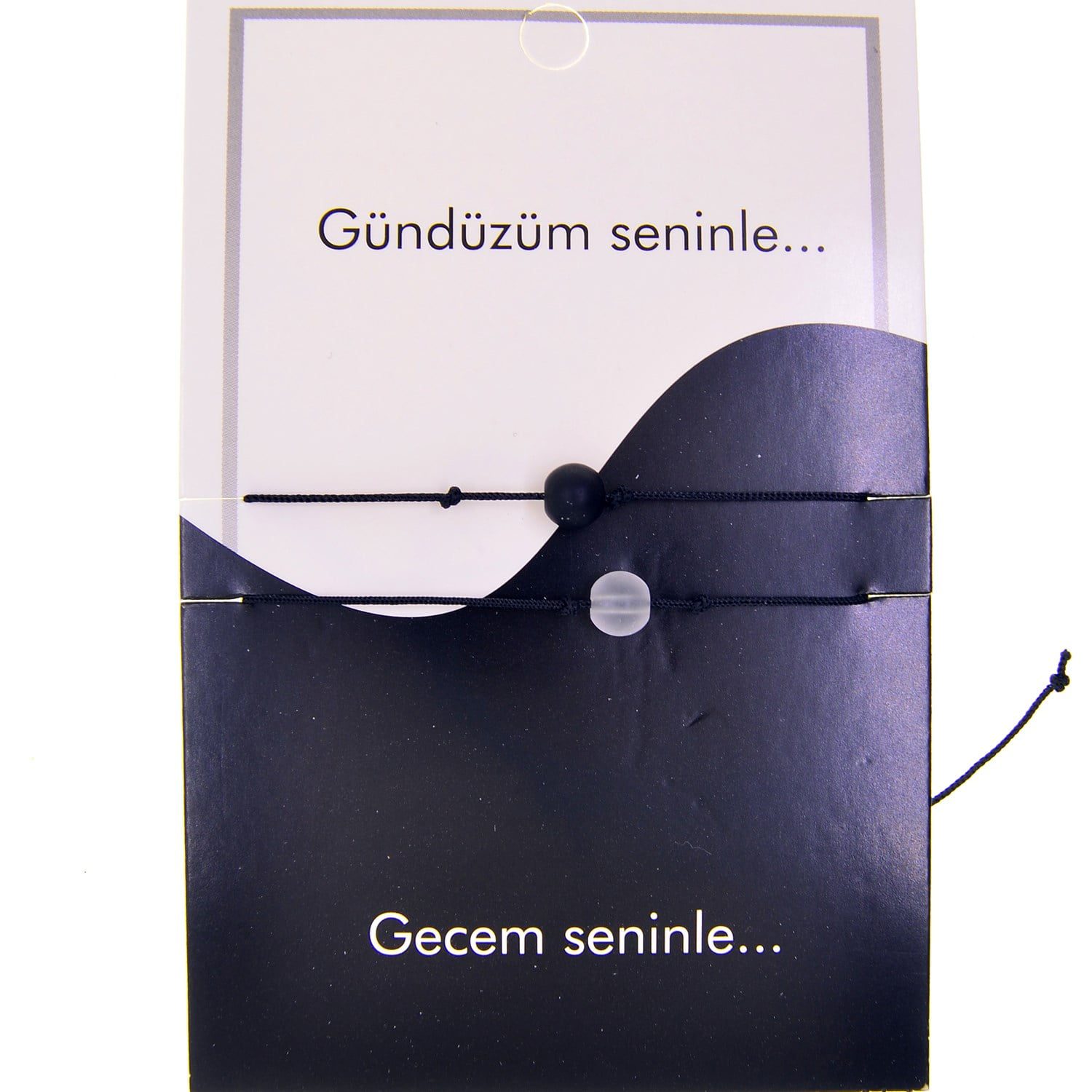 Toptan Altın Renk Gündüz Gece Arkadaş Şans Bilekliği - 2689 3 Toptan Altın Renk Gündüz Gece Arkadaş Şans Bilekliği - 2689