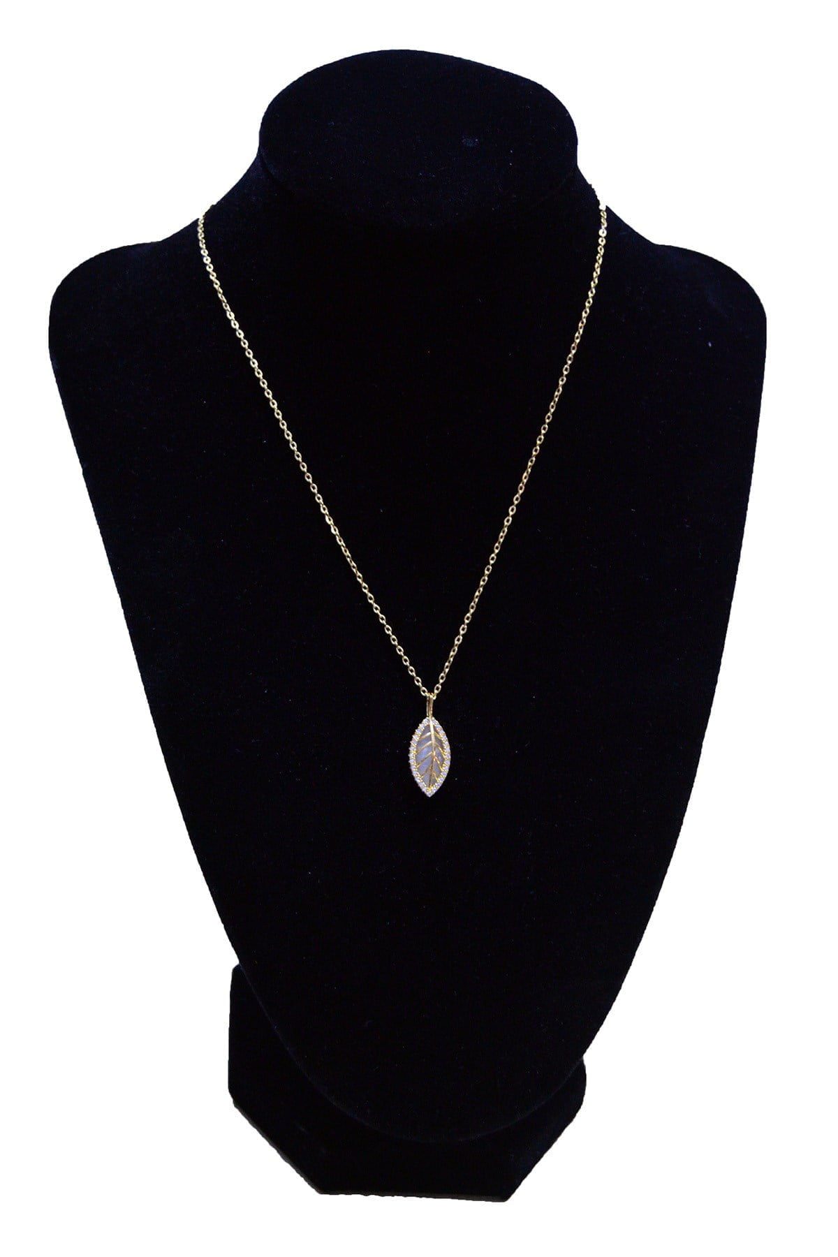 Toptan Altın Renk Yaprak Çelik Kolye - 2507 4 Toptan Altın Renk Yaprak Çelik Kolye - 2507 - Görsel 2