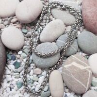 Toptan Gümüş Renk Chavin Angelus Lufigo Unisex Erkek Çelik Zincir Kolye 55 Cm - 2673 8 3056a754293d4e9f9aaf813c30785eb7-toptan taki