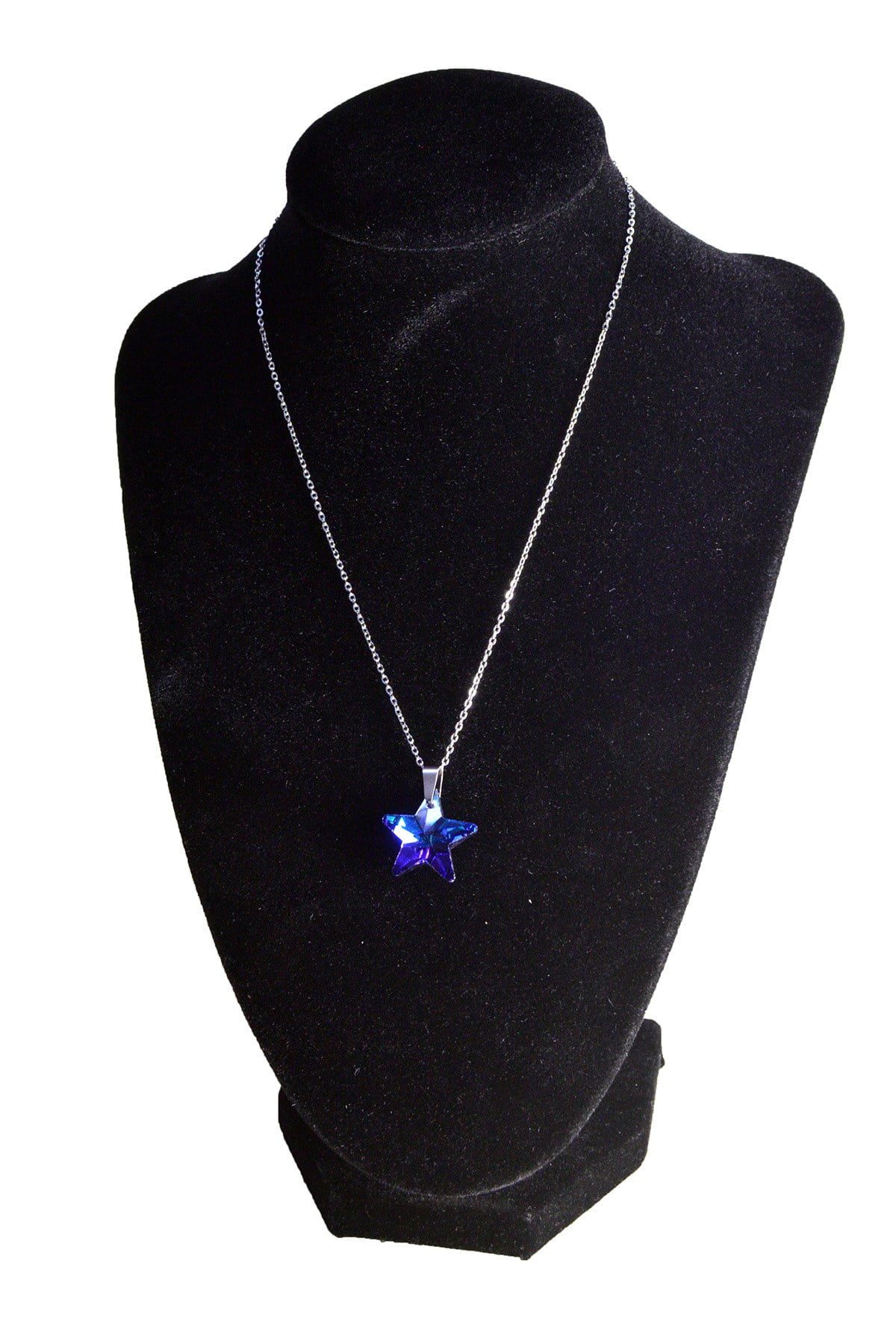 Toptan Gümüş Renk Mavimsi Yıldız Çelik Kolye - 2436 4 Toptan Gümüş Renk Mavimsi Yıldız Çelik Kolye - 2436 - Görsel 2