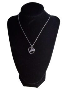 Toptan Gümüş Renk Kalp Love Çelik Kolye - 2452 5 60823a14082e4fd3818583d0c292c4ce-toptan taki