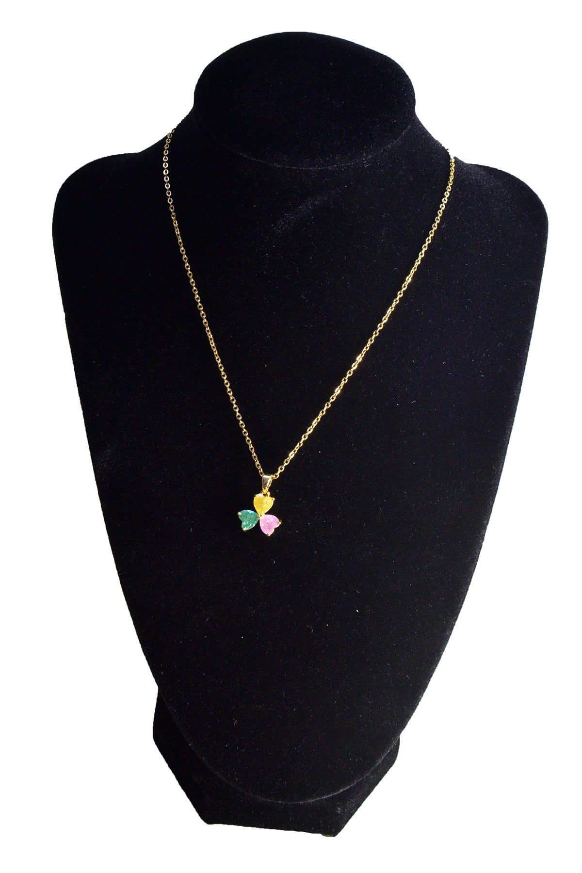 Toptan Altın Renk Kalp Çelik Kolye - 2456 4 Toptan Altın Renk Kalp Çelik Kolye - 2456 - Görsel 2